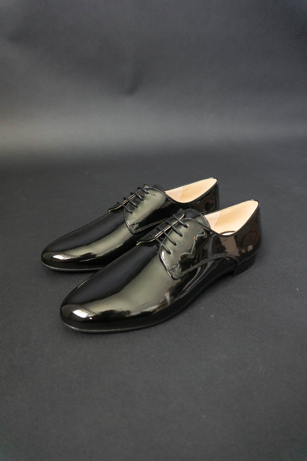 PRADA Schnürschuhe, Lack, 38,5 theplaincircle vintage