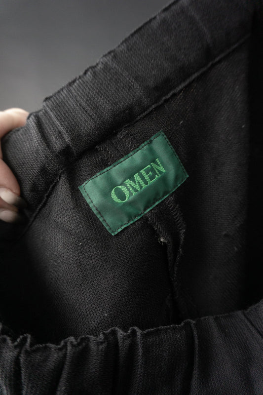 OMEN Hose, drop crotch, Schwarz, S–M theplaincircle vintage