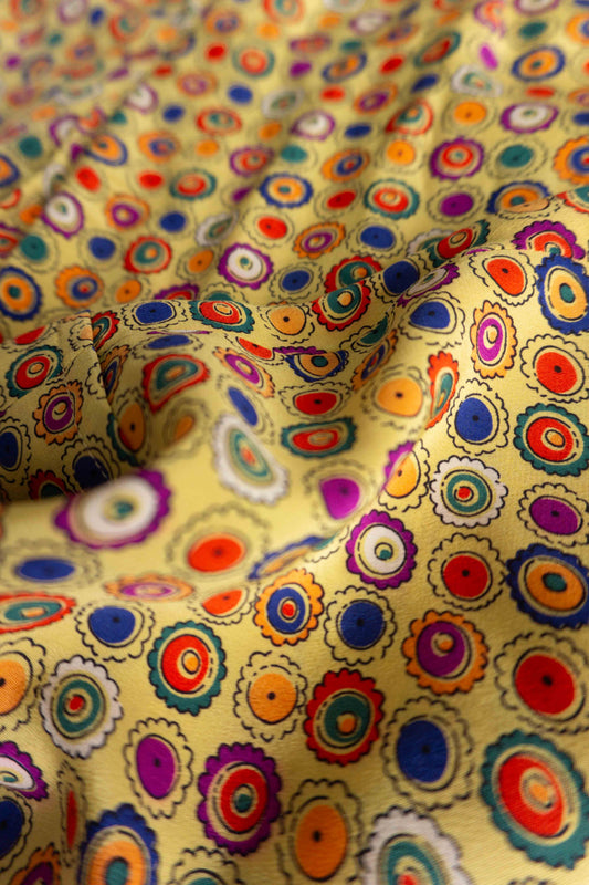 Vintage Seiden Shorts 80s – Maßgefertigte Silk Shorts mit Muster, S–M theplaincircle vintage