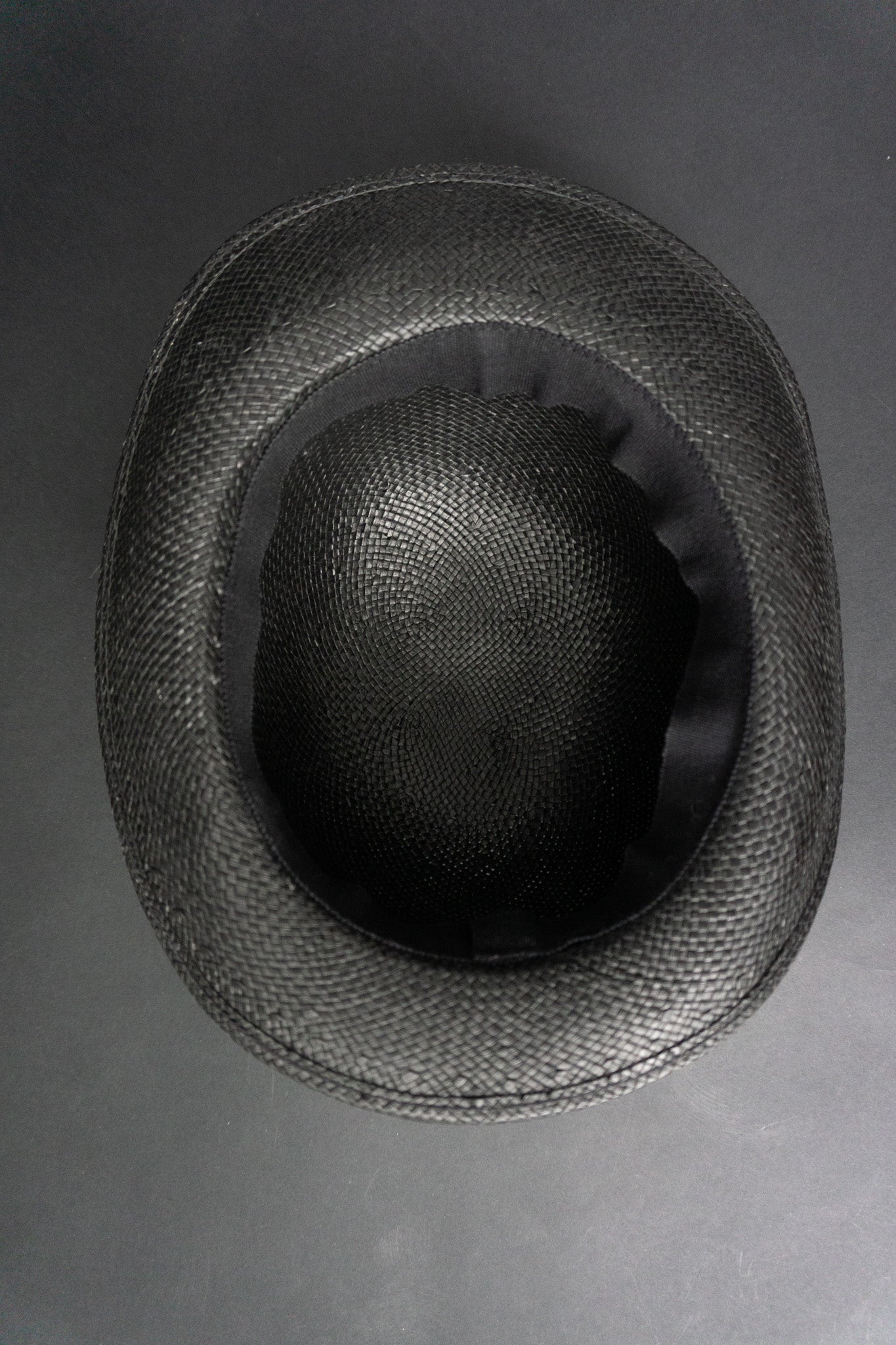 Strohhut Schwarz, 54 - theplaincircle vintage