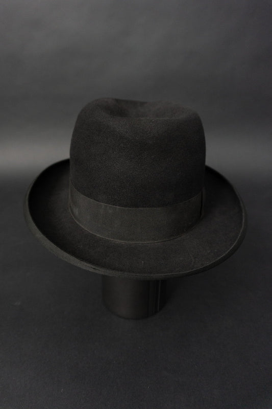 Hut, Lüneburg, Wollfilz, Schwarz, 56 theplaincircle vintage