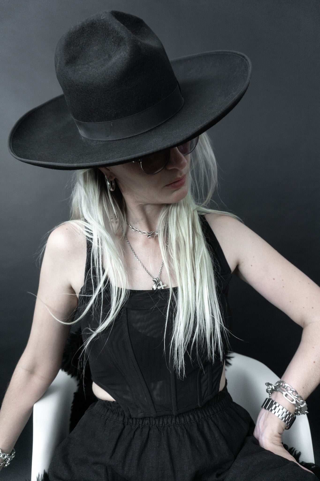 Hut, Schwarz, 57 theplaincircle vintage