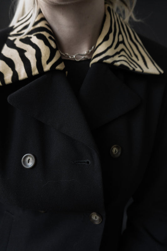 –Personal Archive– Blazer Tiger Schwarz, M theplaincircle vintage