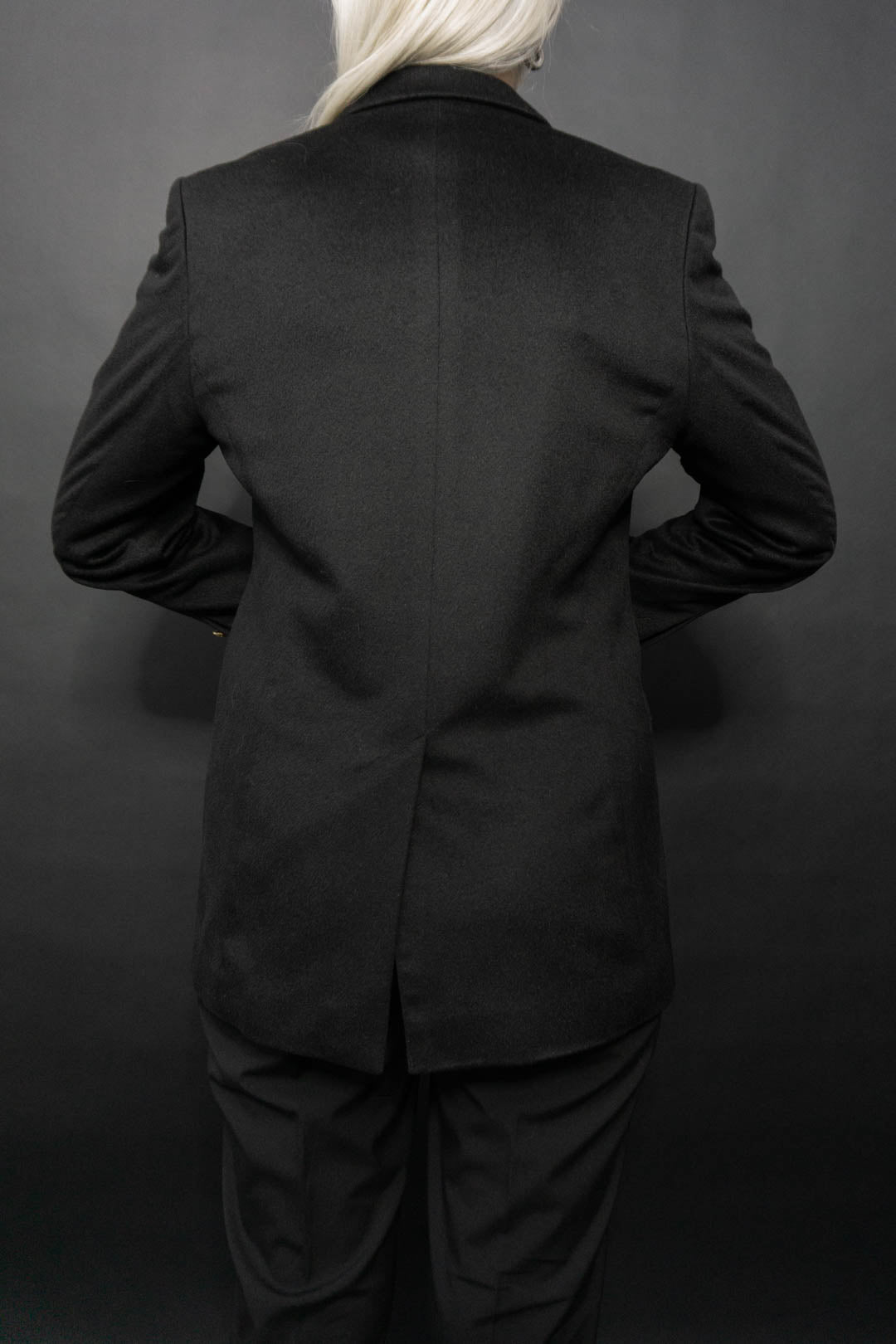 Blazer Schwarz Kaschmir - theplaincircle vintage