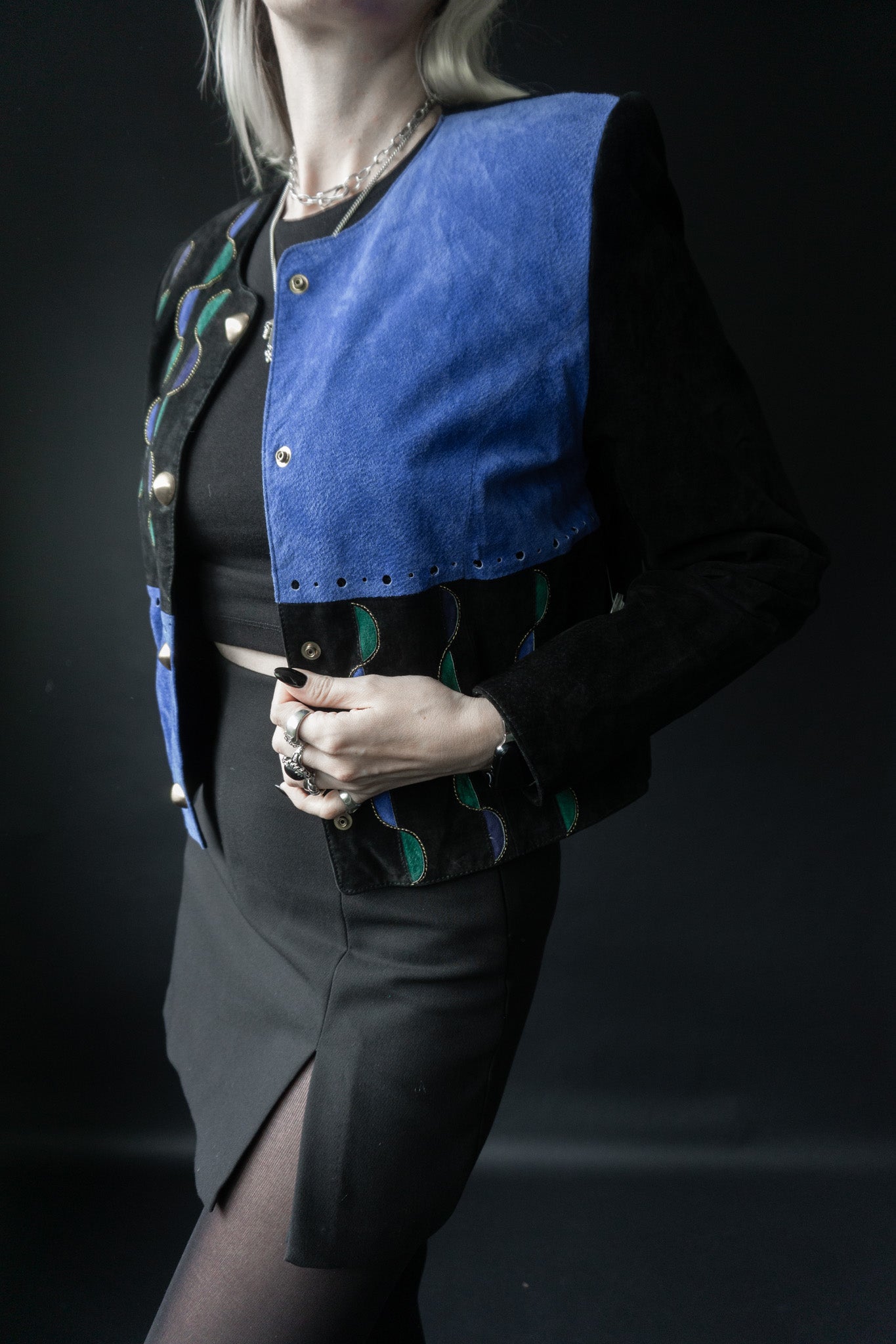 80s Deadstock Lederjacke, S–M theplaincircle vintage