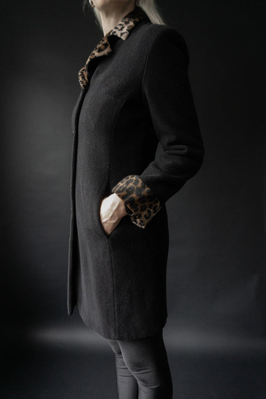 Wollmantel Leopard, XS–S theplaincircle vintage