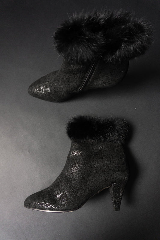 80s Witchy Boots Schwarz, 37,5 theplaincircle vintage