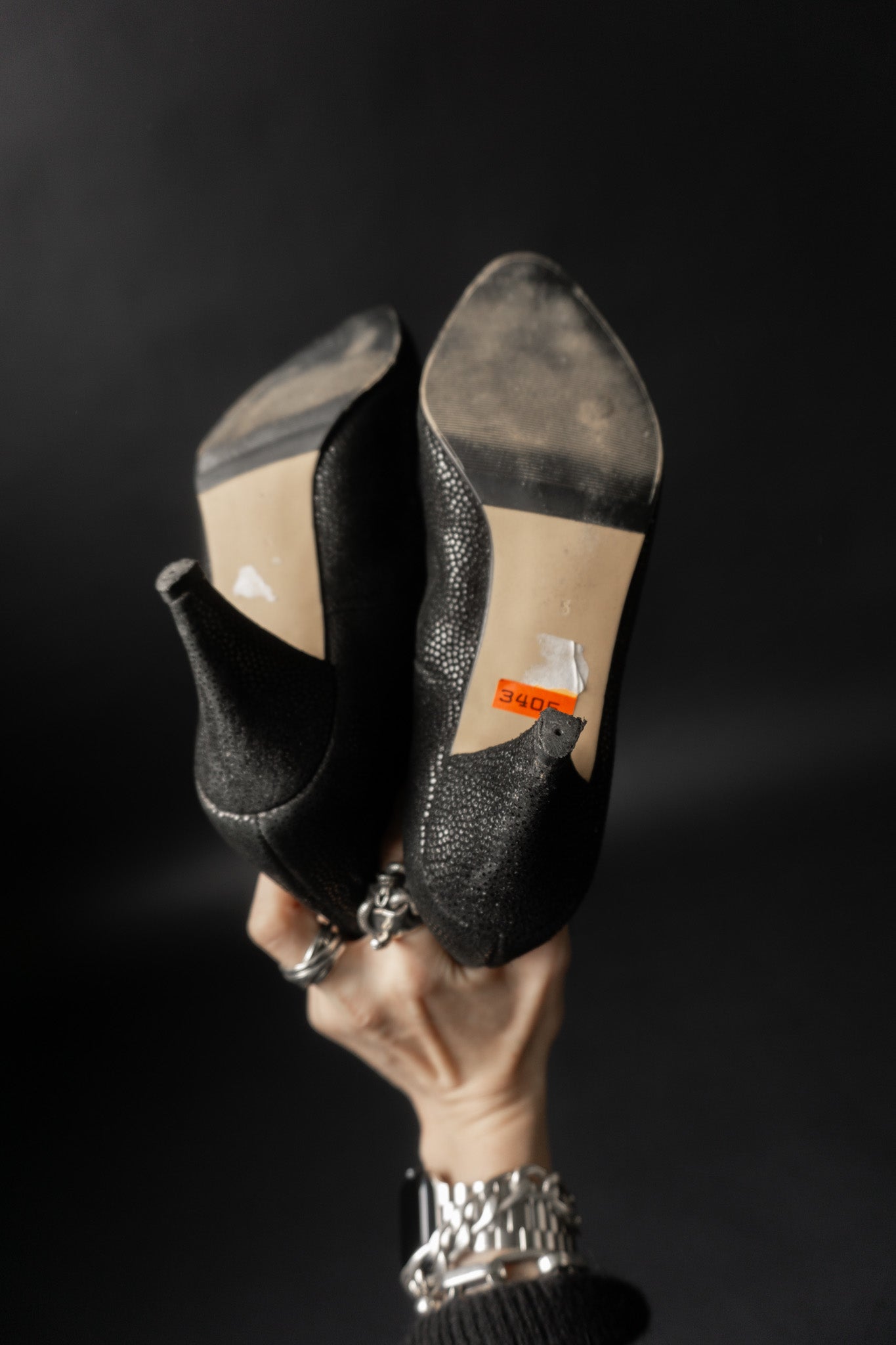 80s Witchy Boots Schwarz, 37,5 theplaincircle vintage