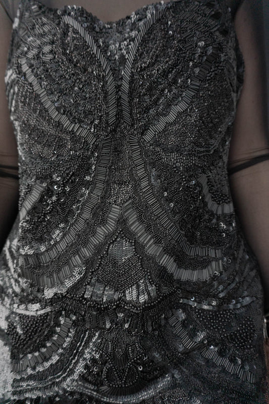 Kleid Pailetten Spitalfields, M–L theplaincircle vintage