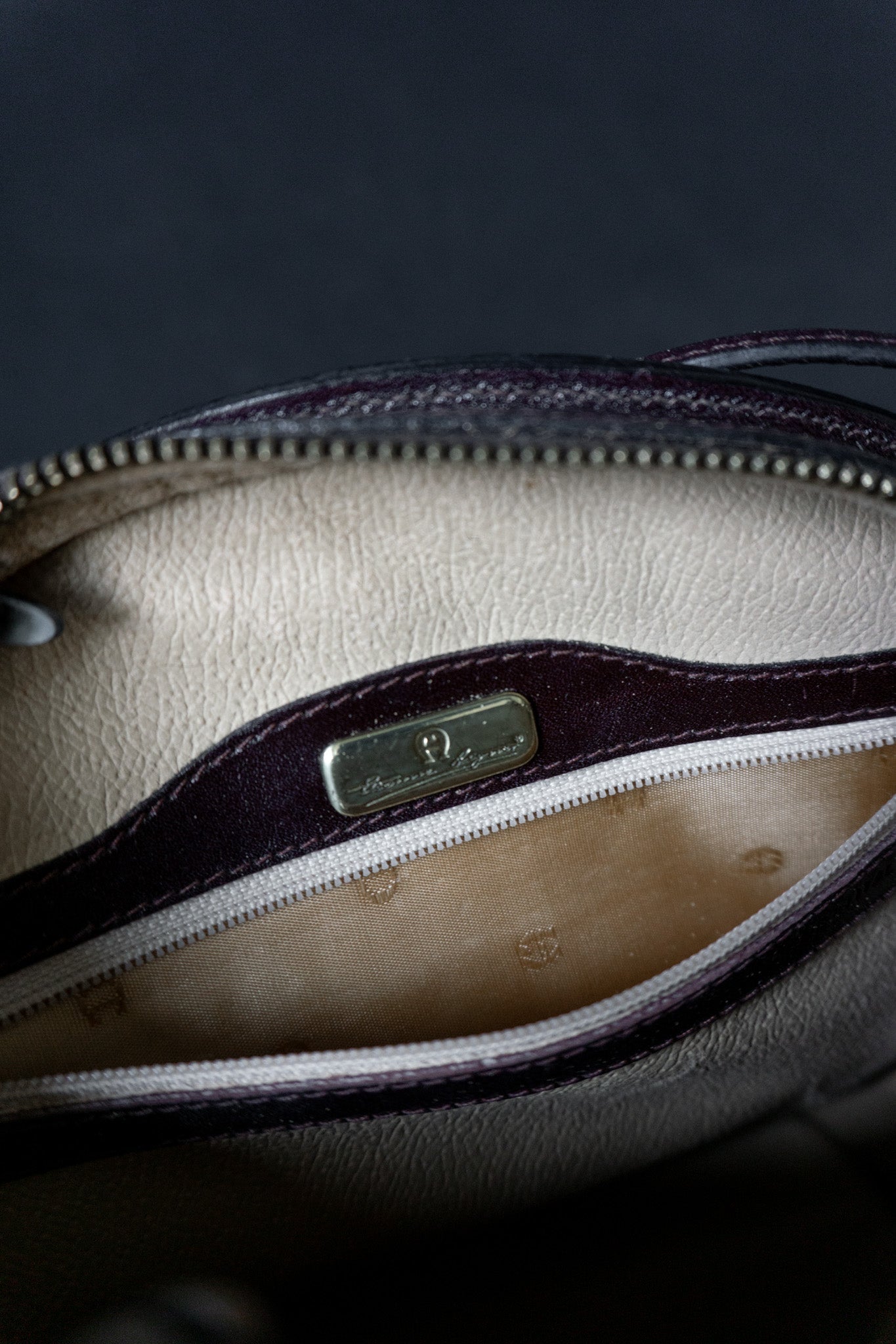 80s AIGNER Halfmoon Tasche Braun theplaincircle vintage