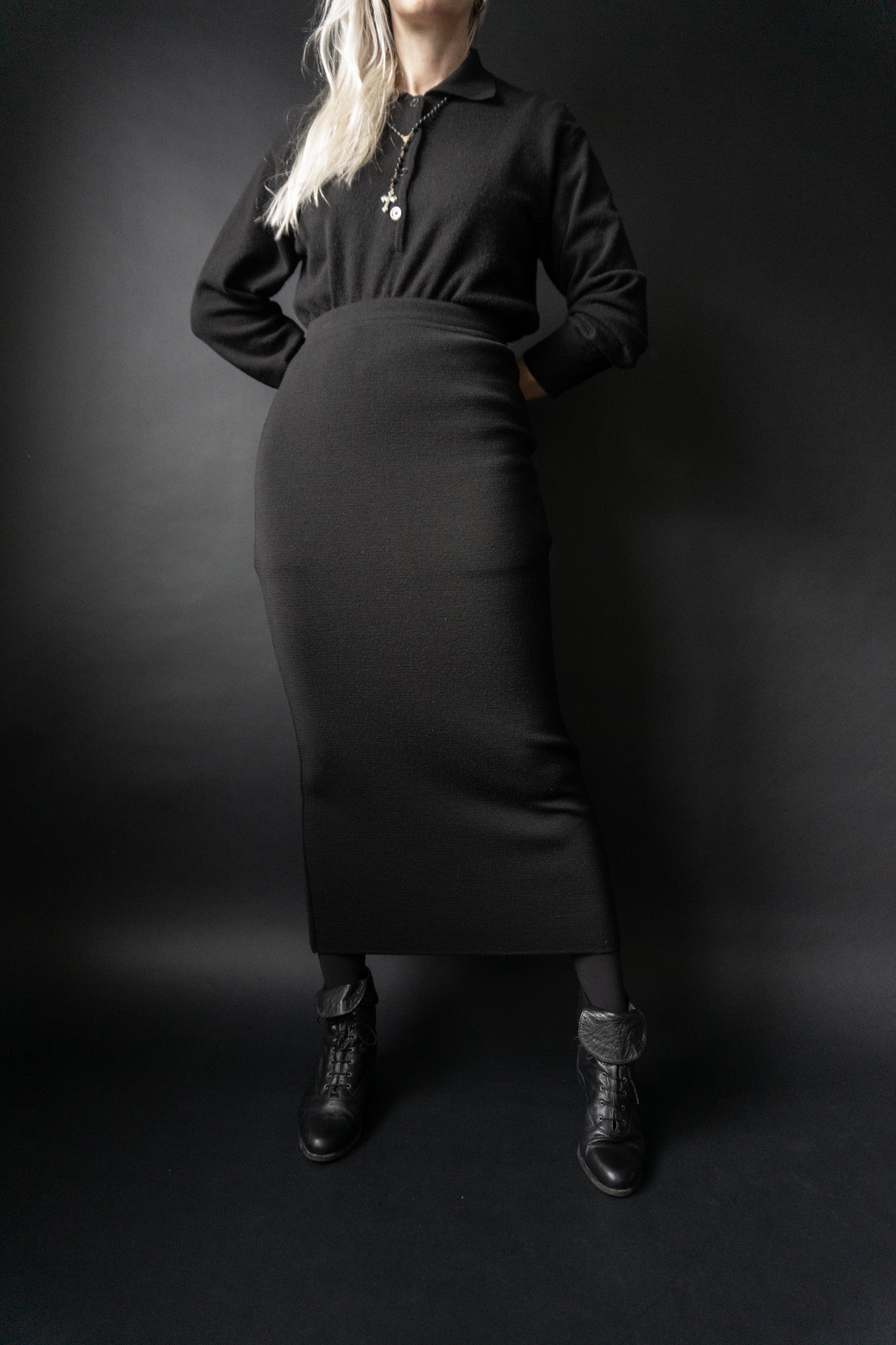 Witchy Maxirock Strick, M–L theplaincircle vintage