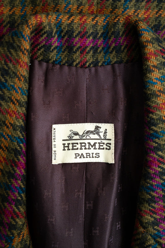 Vintage Hermes Kostüm Tweed 80s