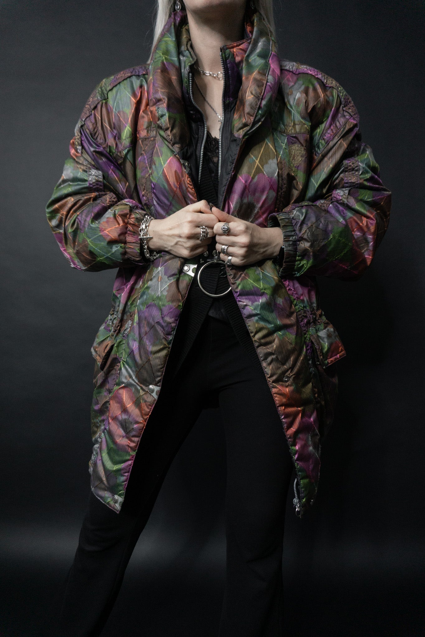 80s Winter Garden Pufferjacke Finnland, M–L theplaincircle vintage
