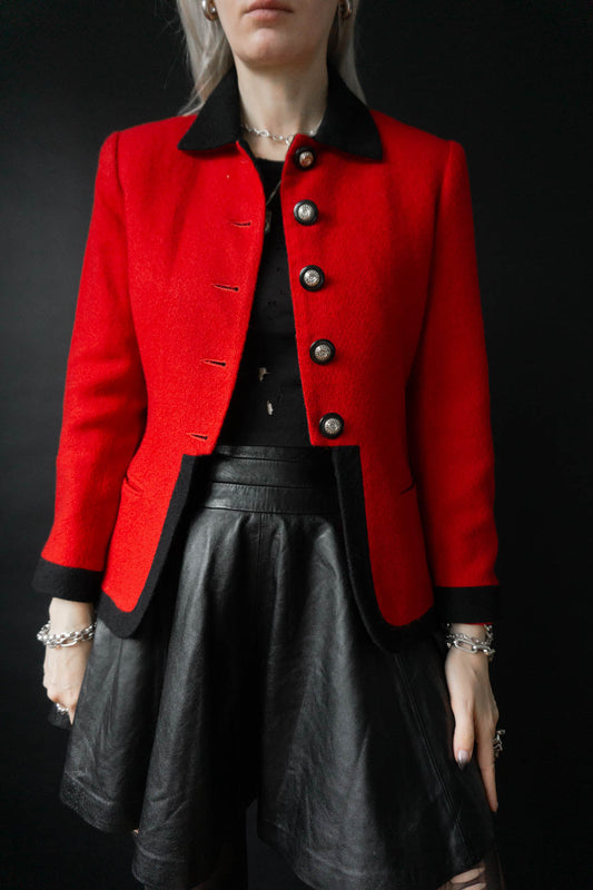 Blazer Rot Schwarz M theplaincircle vintage