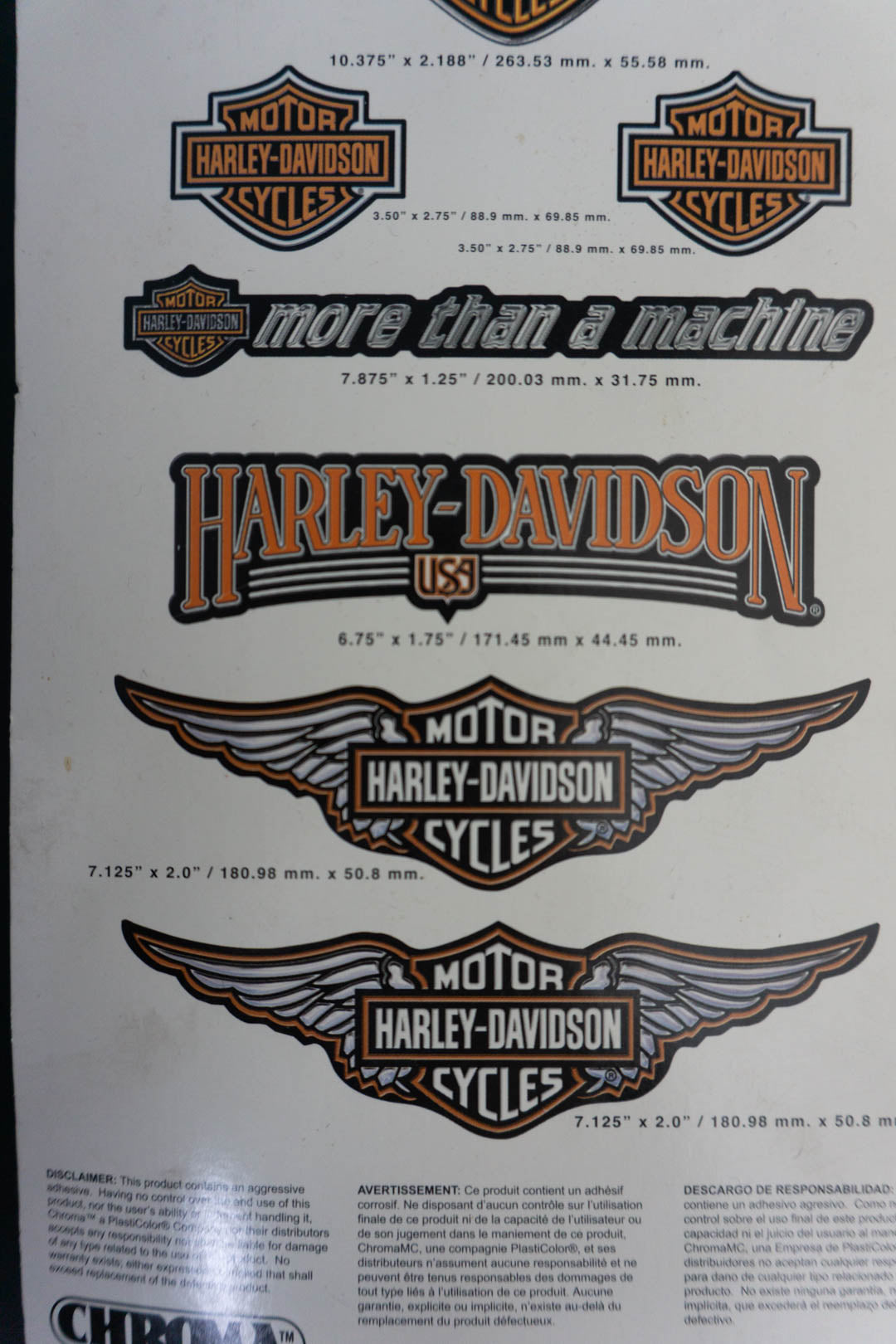 Deadstock Harley Davidson Sticker theplaincircle vintage