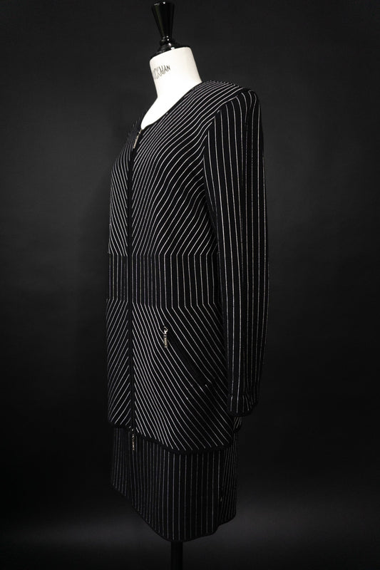 ESCADA Strickjacke, Geometrisch, M–L theplaincircle vintage