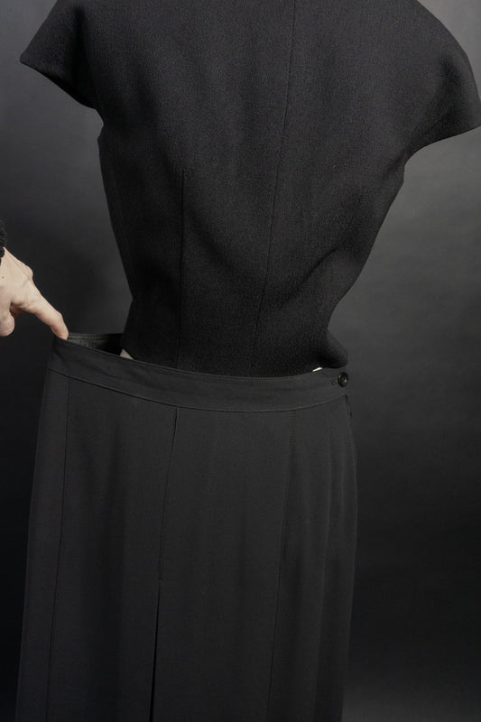 Witchy Midirock, Schwarz, L–XL theplaincircle vintage