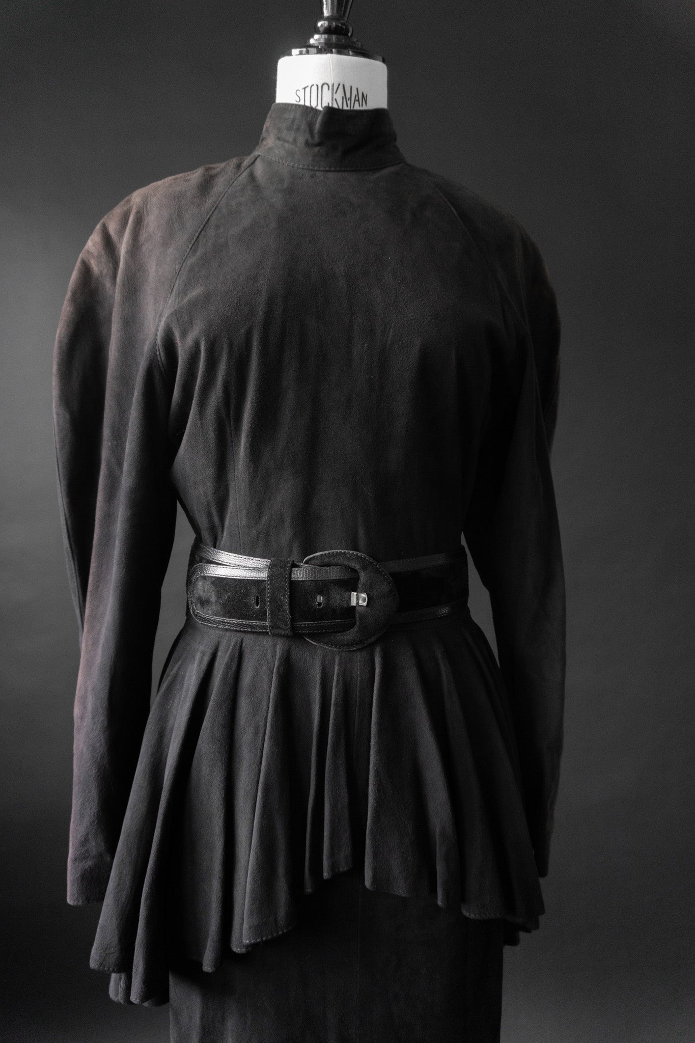 80s Lederkleid Witchy, XS–S theplaincircle vintage