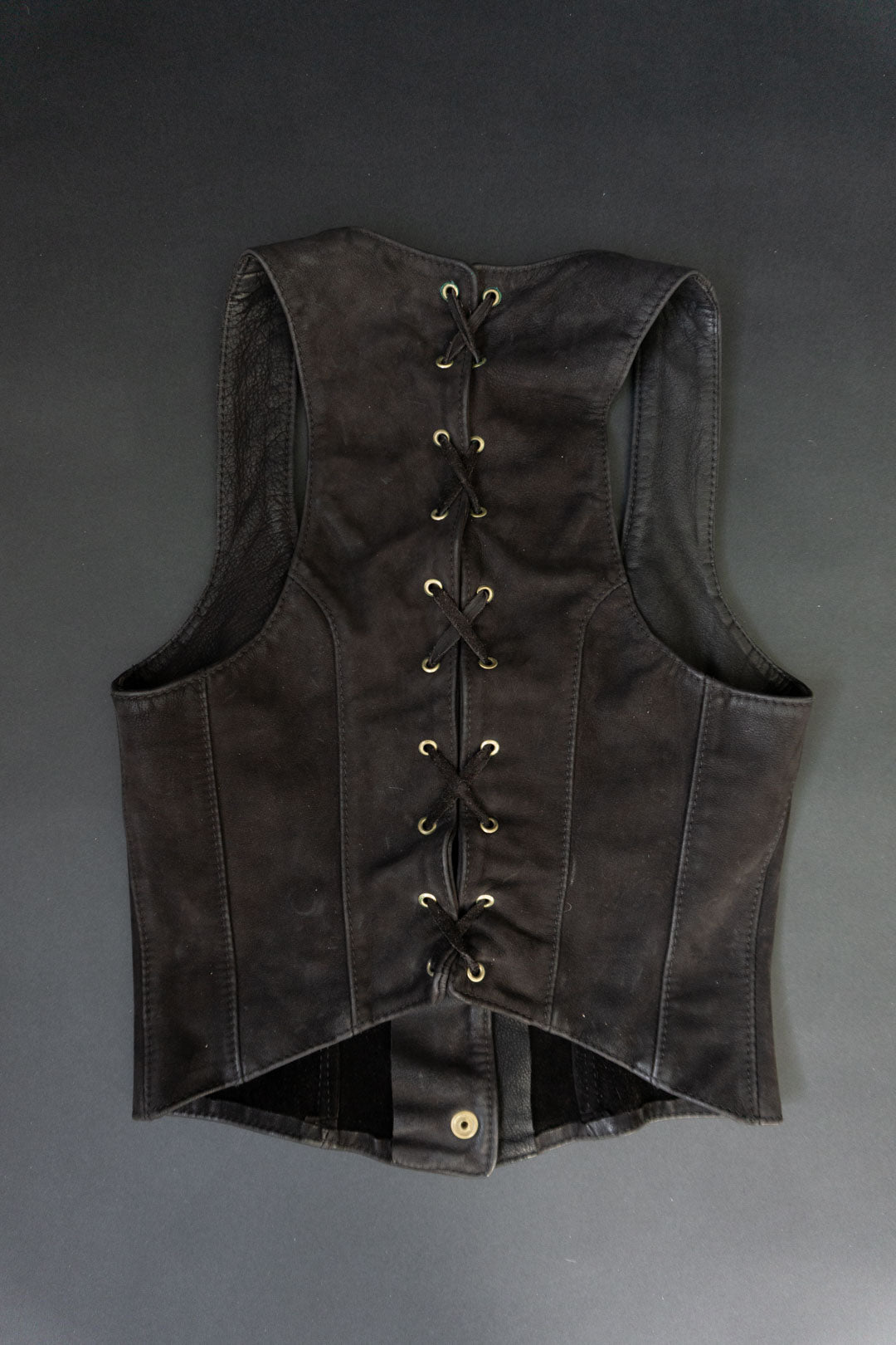 PYRATE STYLE Lederweste Schwarz XS theplaincircle vintage