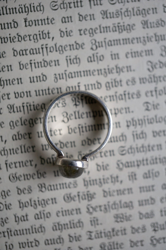Silberring 925 Sterling Silber Labradorit theplaincircle vintage