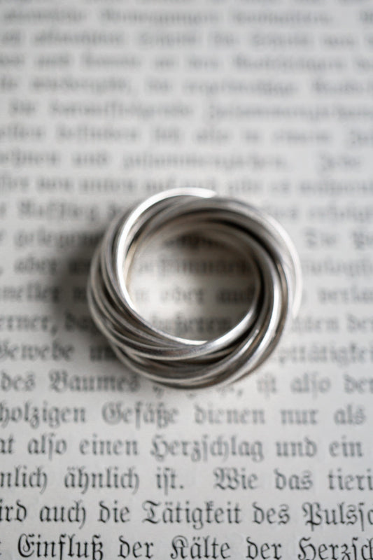 Silberring 925 Sterling Silber Trinity theplaincircle vintage
