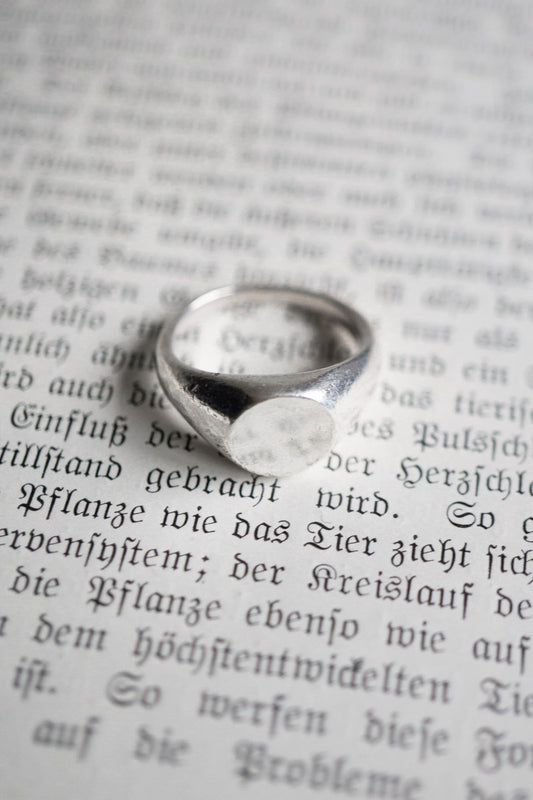 Silberring 925 Sterling Silber Siegelring theplaincircle vintage