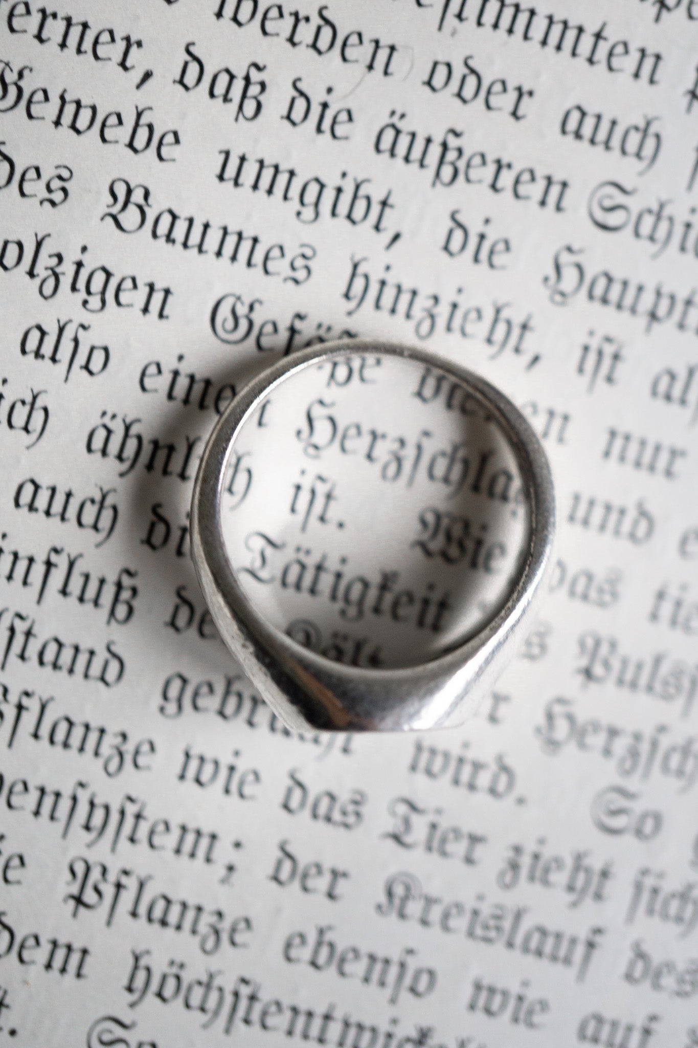 Silberring 925 Sterling Silber Siegelring theplaincircle vintage