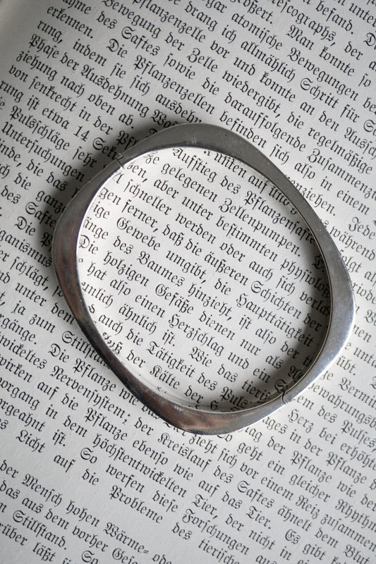 50s Armreif 925 Silber quadratisch theplaincircle vintage
