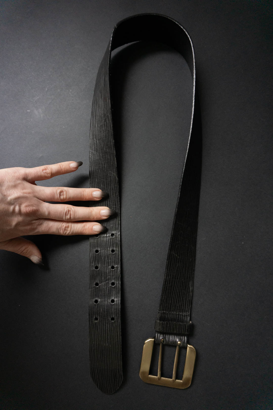 Gürtel Schwarz - theplaincircle vintage