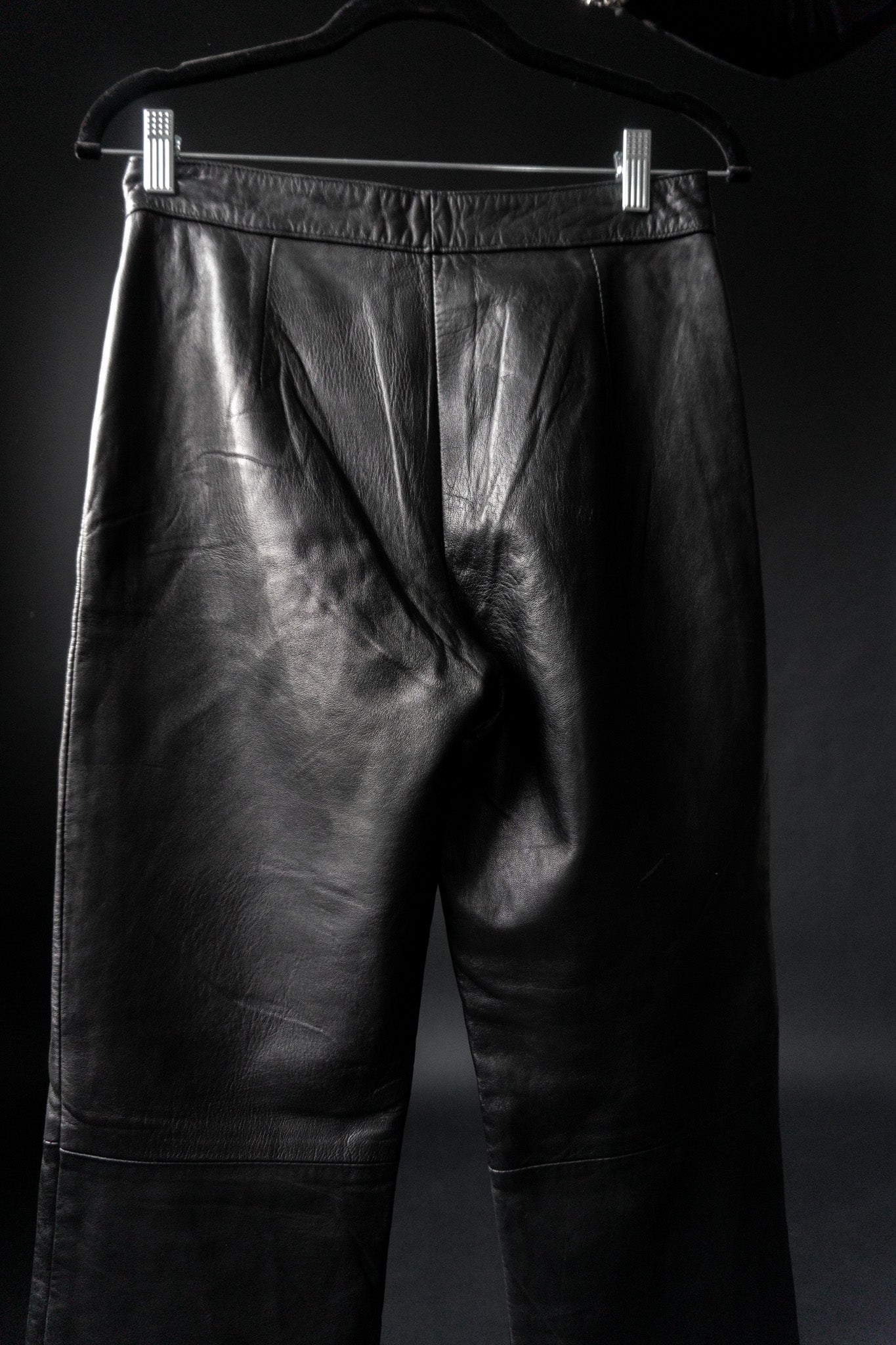 Nappa Lederhose, Schwarz, XS–S theplaincircle vintage