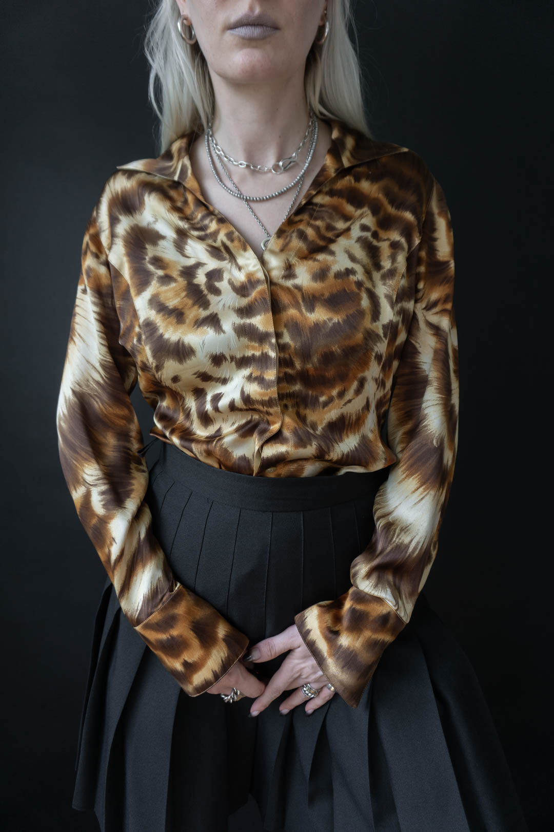 ESCADA Bluse Seide, S–M theplaincircle vintage