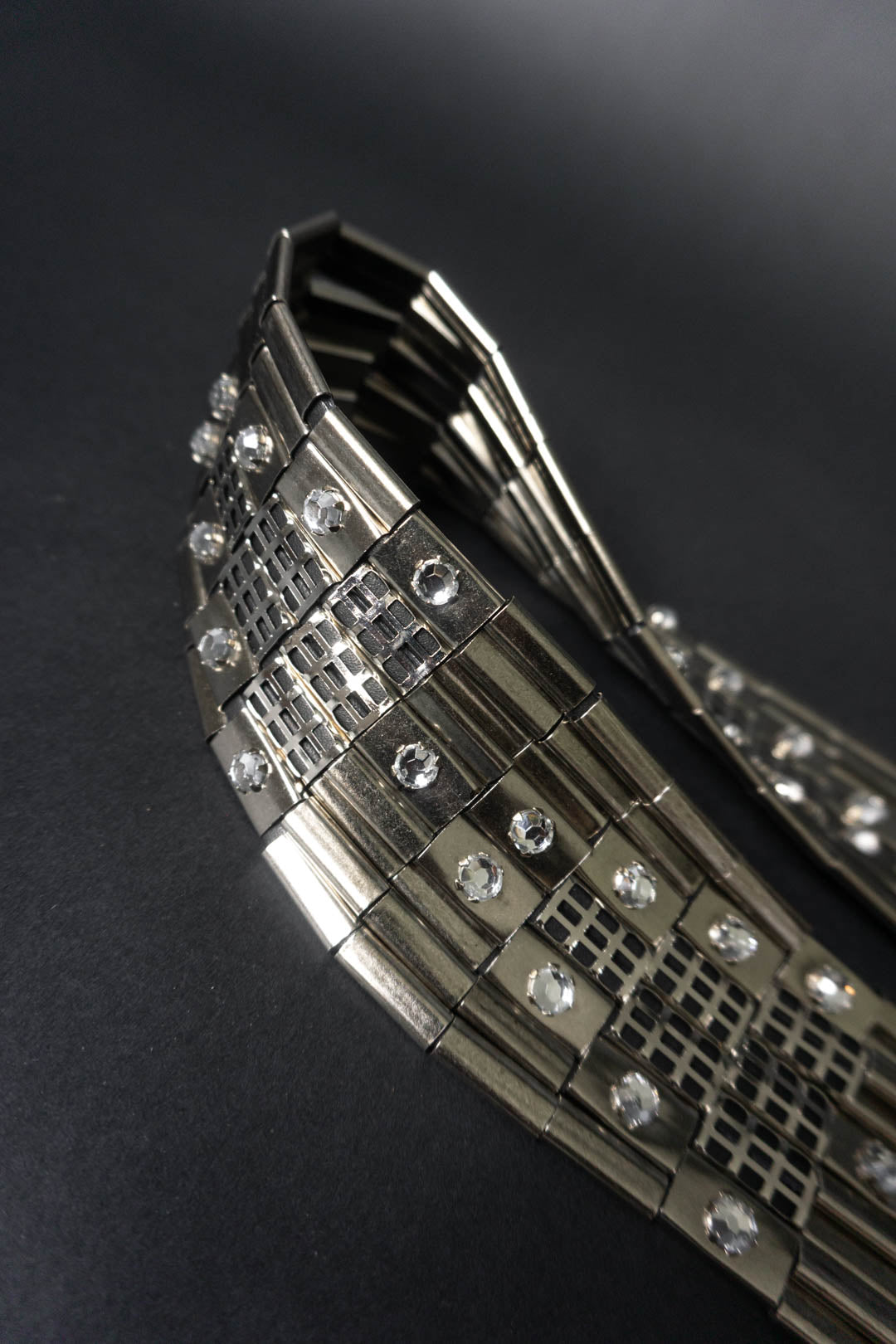 80s Statement Ledergürtel Schwarz theplaincircle vintage