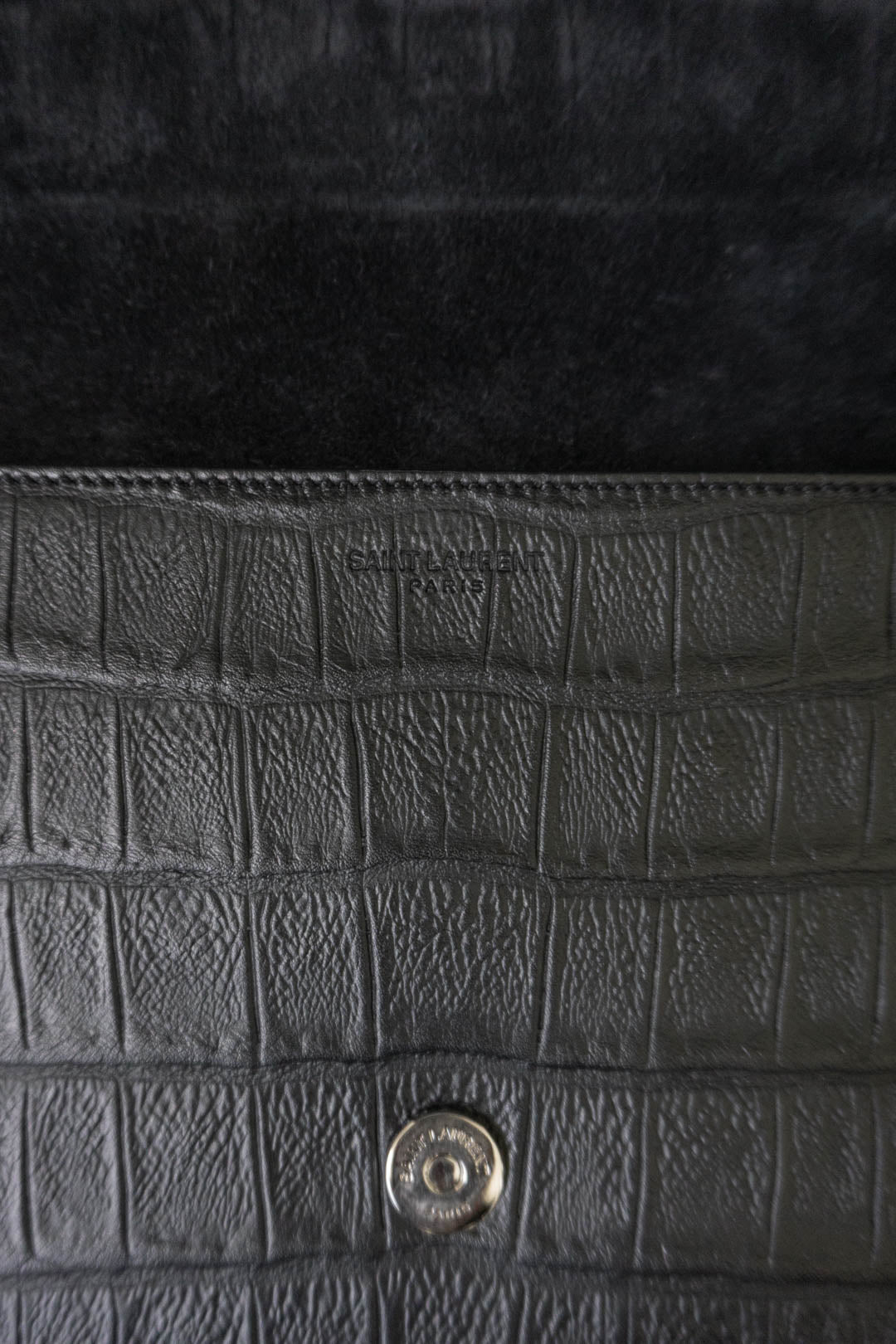 SAINT LAURENT Clutch Schwarz theplaincircle vintage