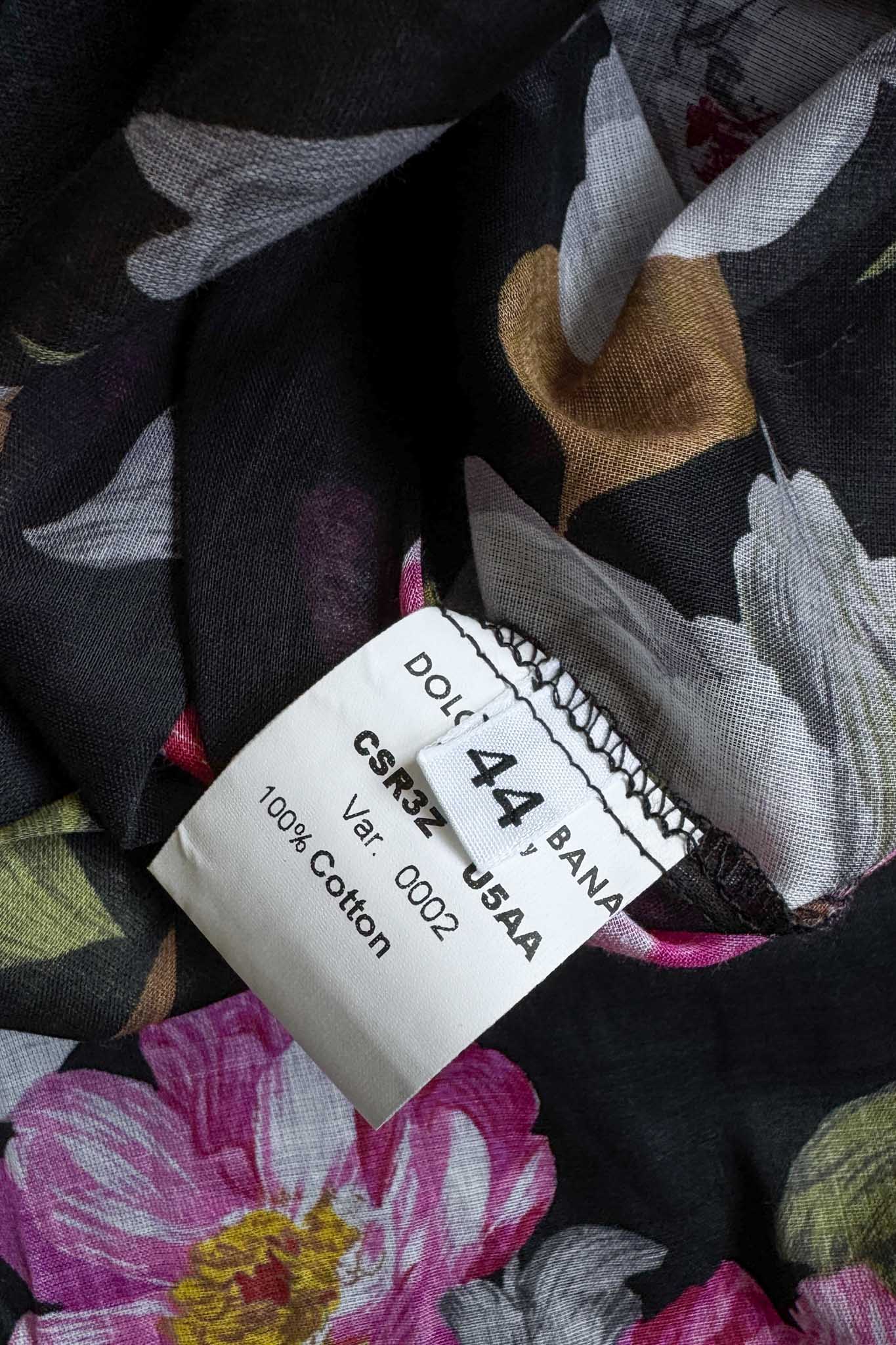 Vintage Dolce & Gabbana Bluse, Blumen, XS theplaincircle vintage