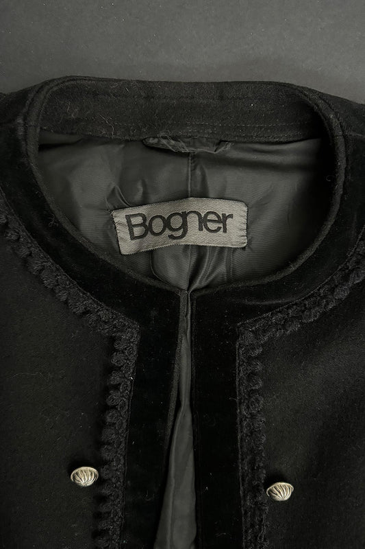 80s BOGNER Blazer Schwarz S–M theplaincircle vintage