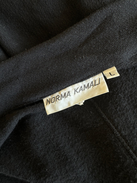 80s Norma Kamali Wickelkleid, S–M theplaincircle vintage