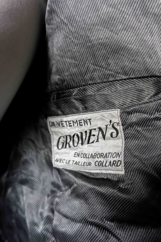 Antiker französischer Pfarrermantel – schwarzer Clergy Coat mit Knopfleiste, M–L theplaincircle vintage