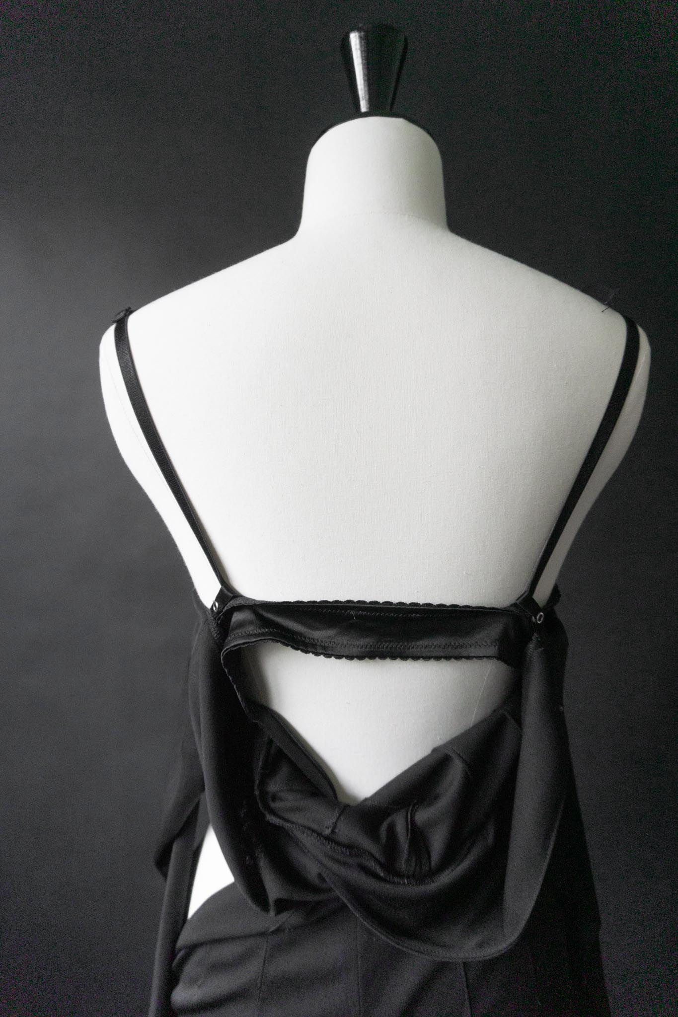 Schwarzes Dolce & Gabbana Vintage Kleid mit Bustier, Satin & Spitze, tailliert