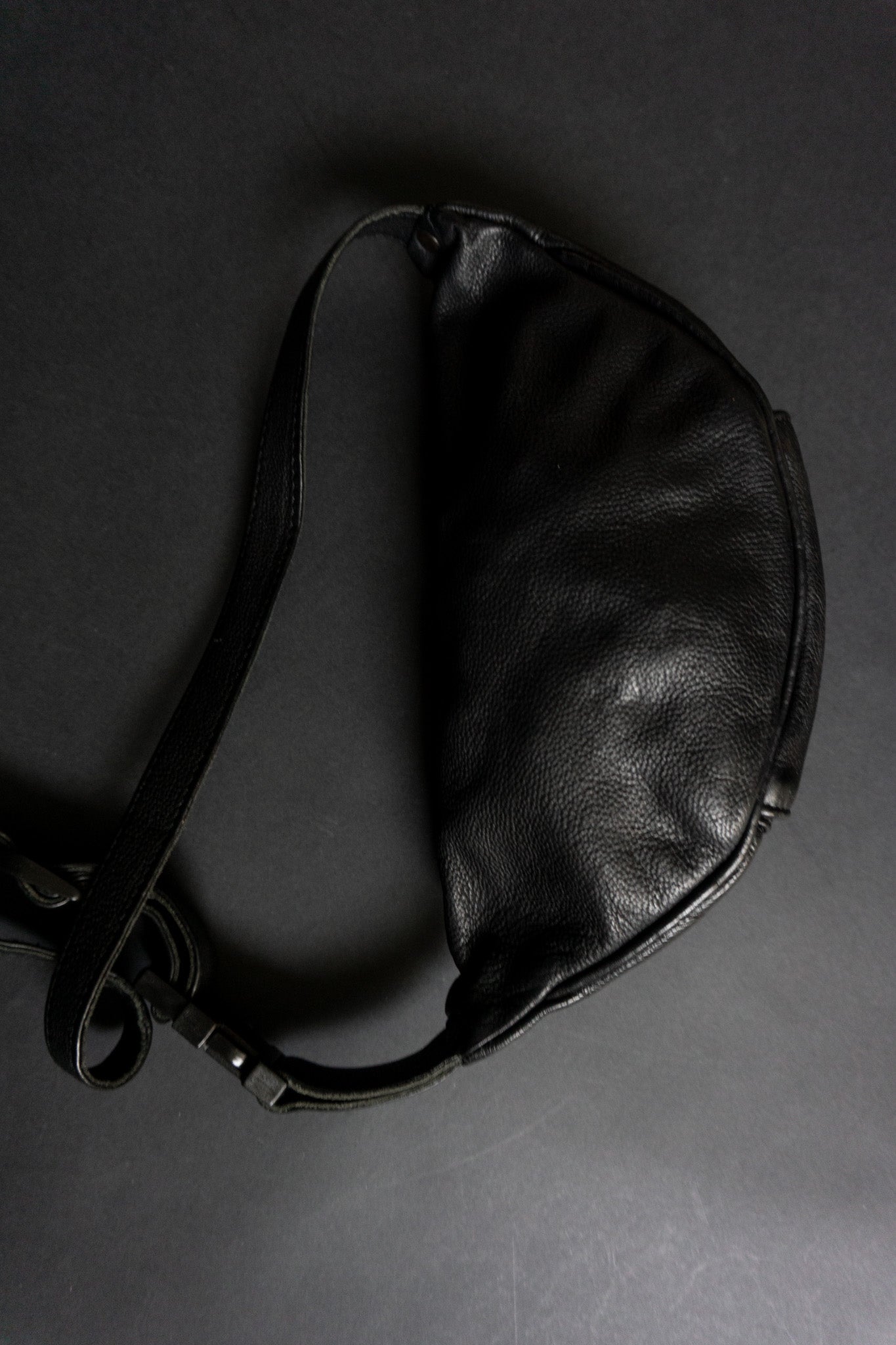 Vintage Kolster Bauchtasche aus Leder mit Nieten und Strass