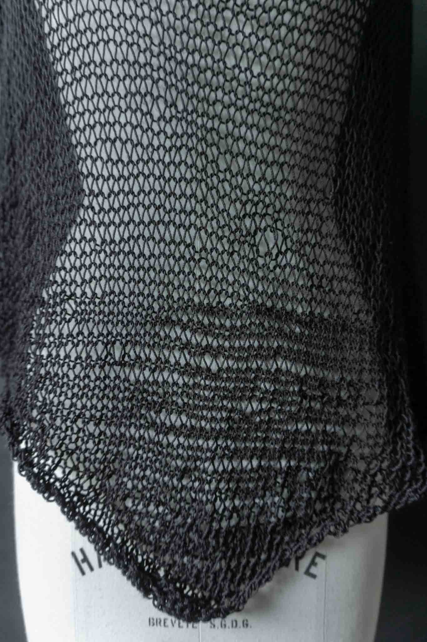 Handmade Netz-Überwurf aus Baumwolle, M–XL