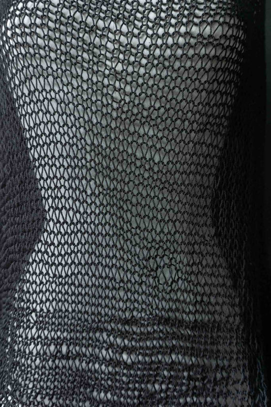Handmade Netz-Überwurf aus Baumwolle, M–XL