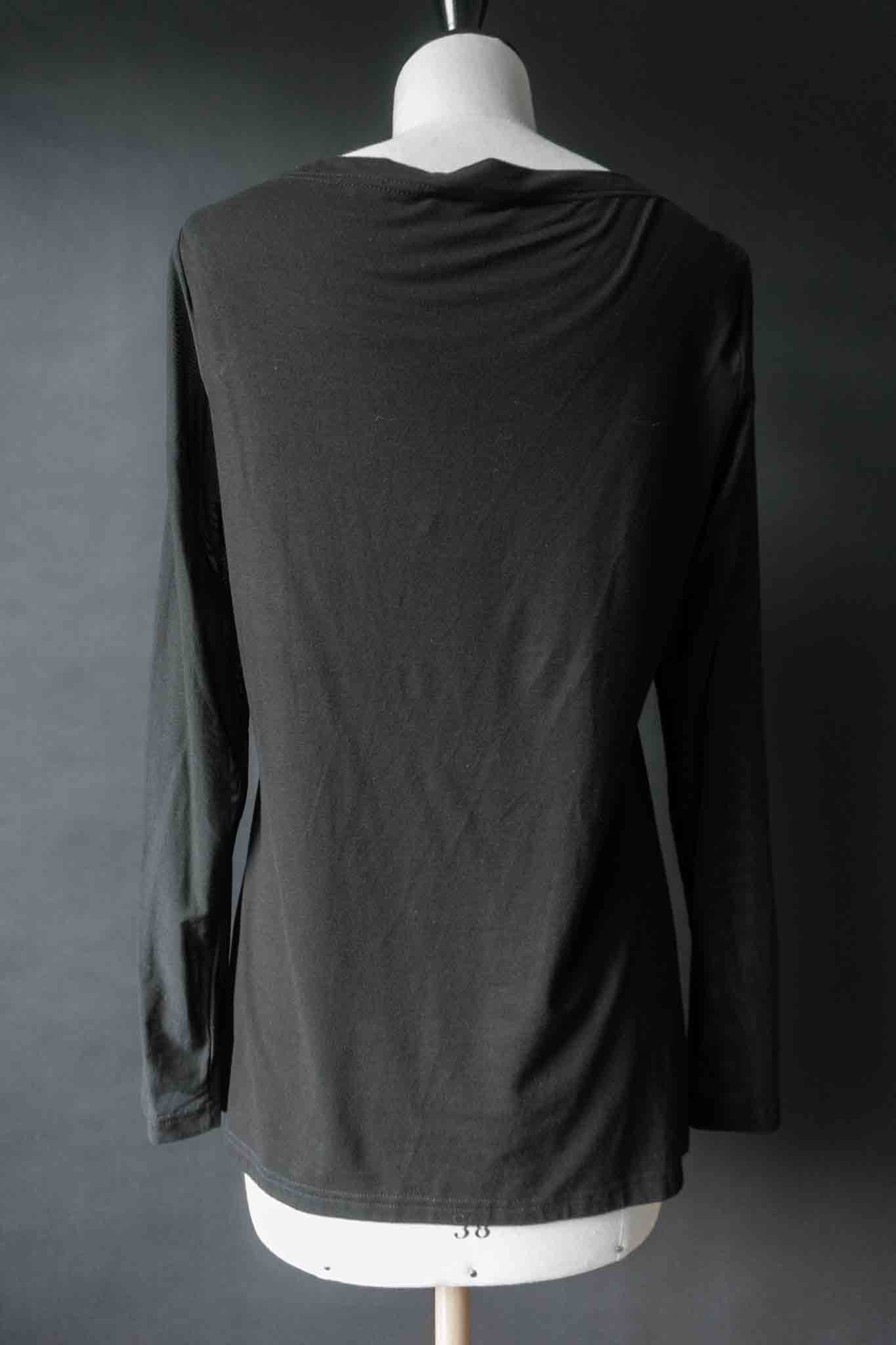 Vintage Betty Barclay Mesh Longsleeve – Minimalist 90s, S–M theplaincircle vintage
