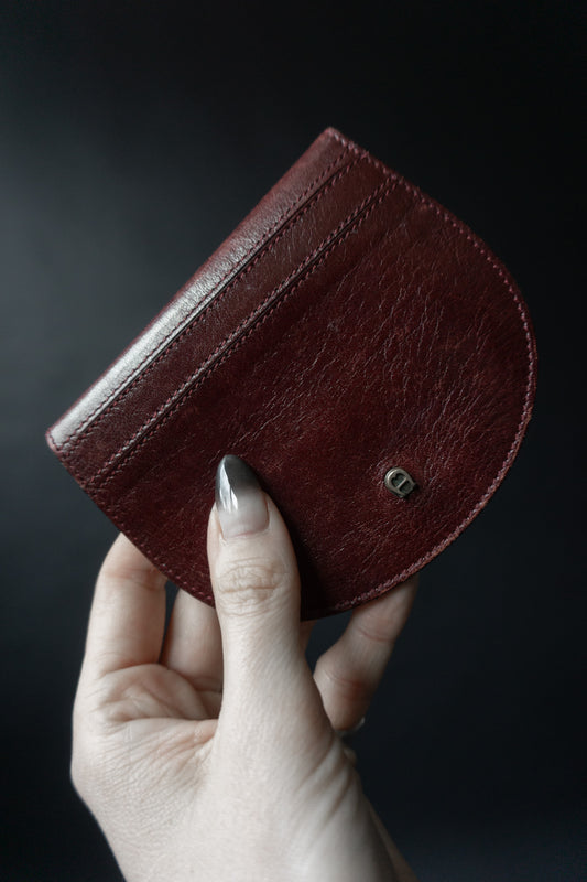 Vintage Aigner Portemonnaie aus weinrotem Leder mit Originalkarton