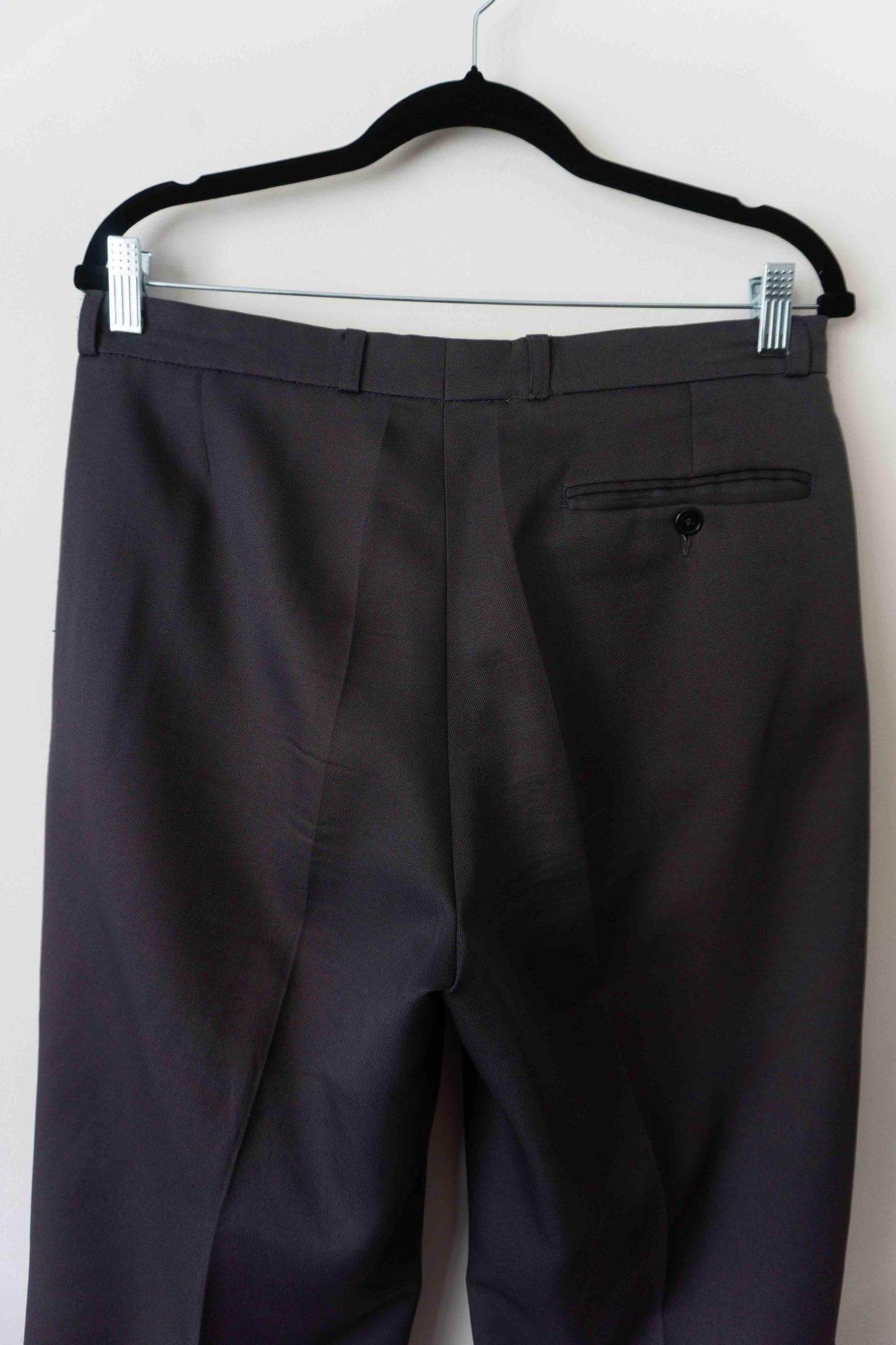 Vintage Anzughose in Dunkelgrau – klassische Tailoring Hose, M–L theplaincircle vintage