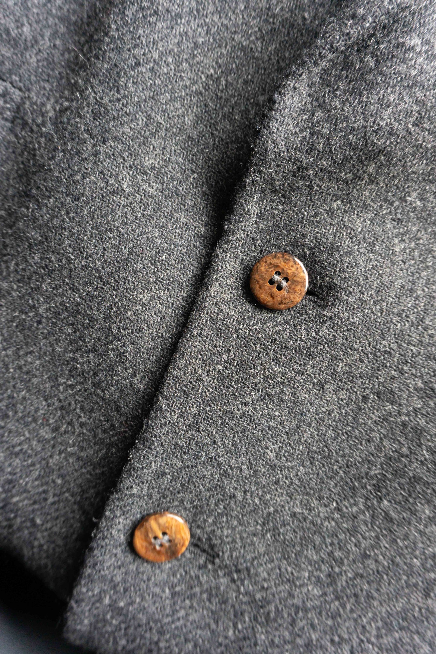 Rosner Vintage Wollblazer grau aus reiner Wolle im Oversized Tailoring Stil