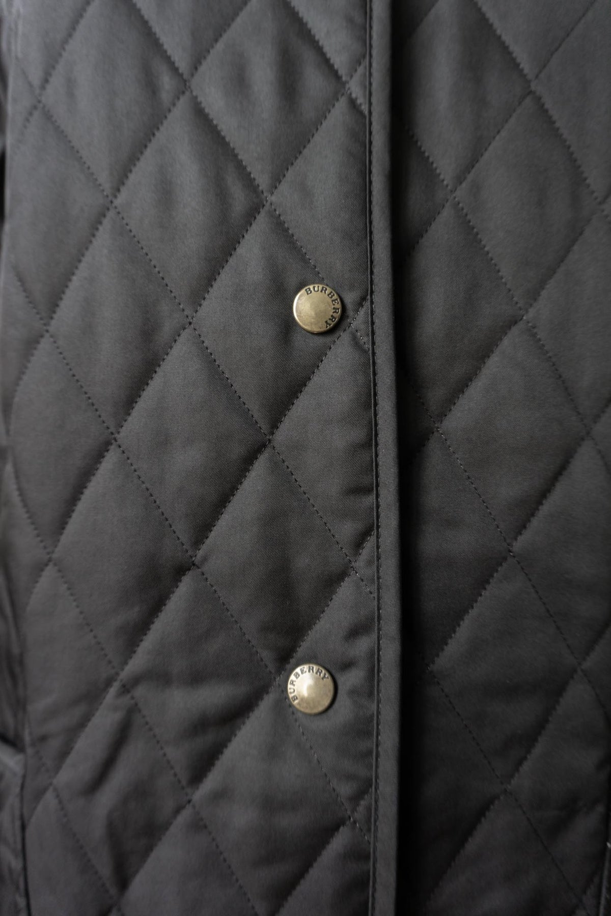 Vintage Burberry Steppjacke, Schwarz, S–M