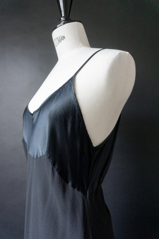 Vintage Slipdress Seide, S–M