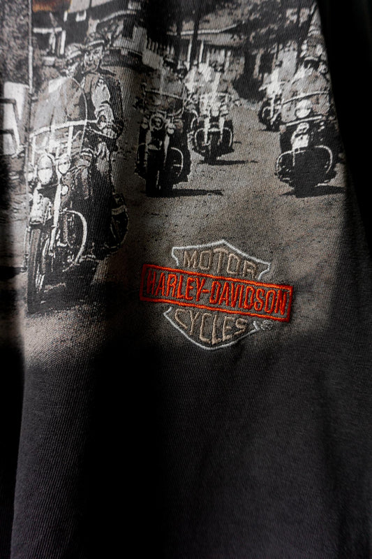 Vintage 1999 Harley-Davidson Cropped T-Shirt, XL