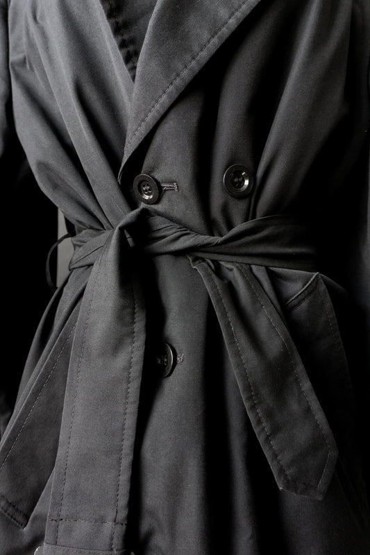 Vintage 80s Trenchcoat, Schwarz, M–L