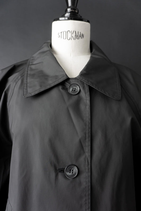 Vintage Regenmantel, Schwarz, Minimalistischer, M–L
